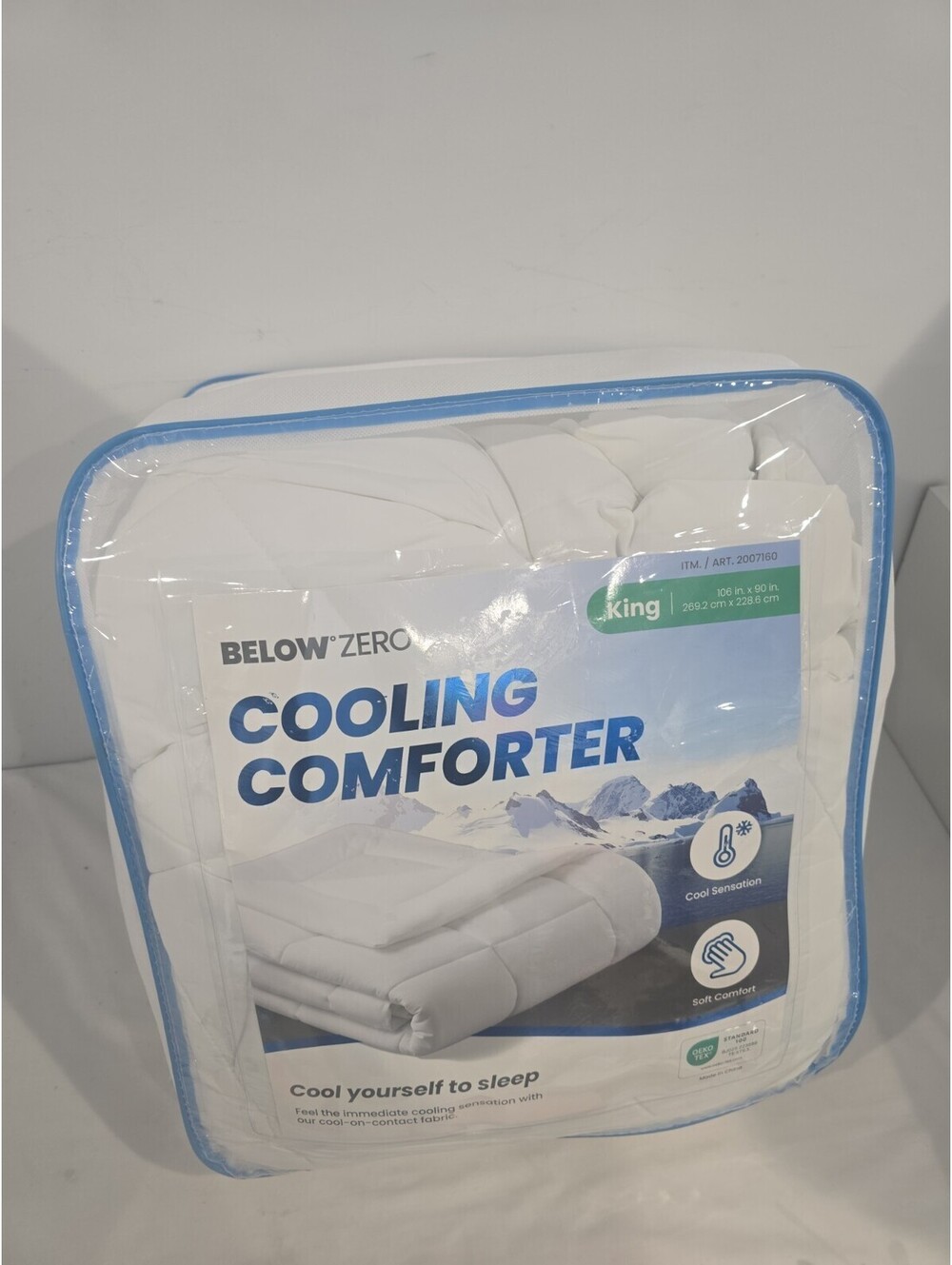 Below Zero White Cooling Comforter (KING)